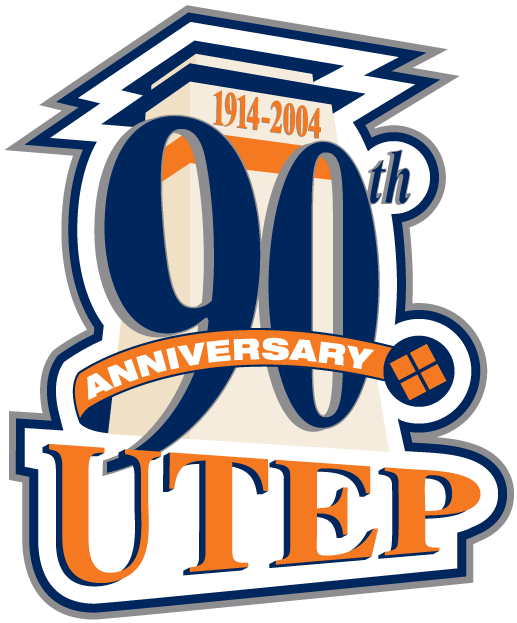 UTEP Miners 2004 Anniversary Logo iron on transfers for clothing
